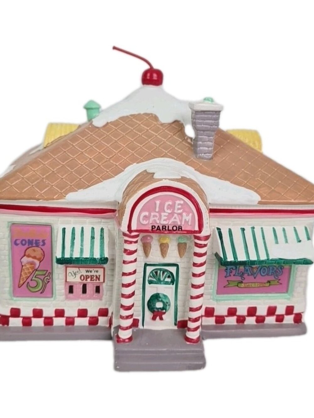 Department 56 Snow Christmas Village "56 Flavors" Ice Cream Parlor #5151-9